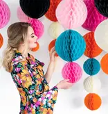 Honeycomb Bal oranje - 20cm