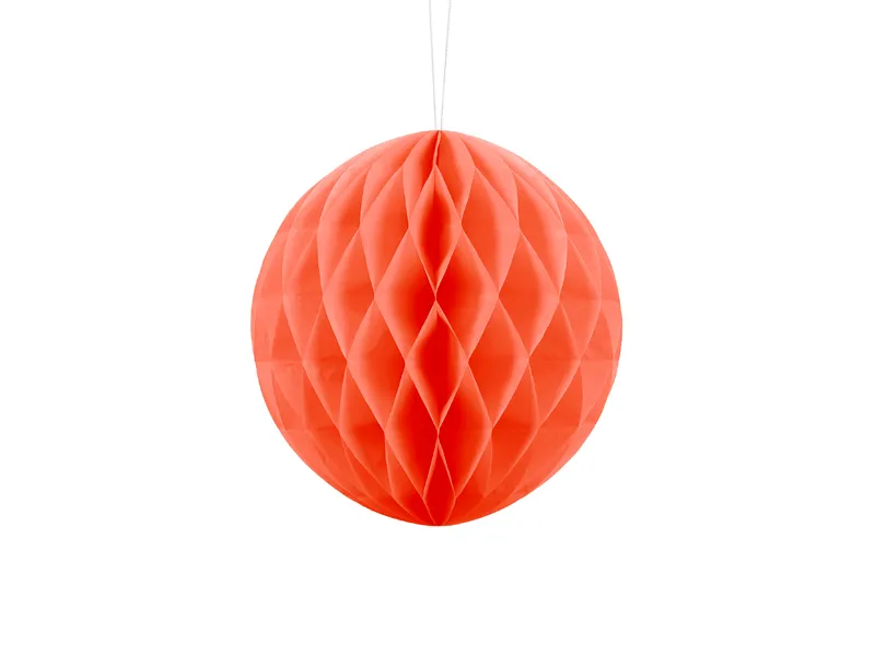 Honeycomb Bal oranje - 20cm afbeelding