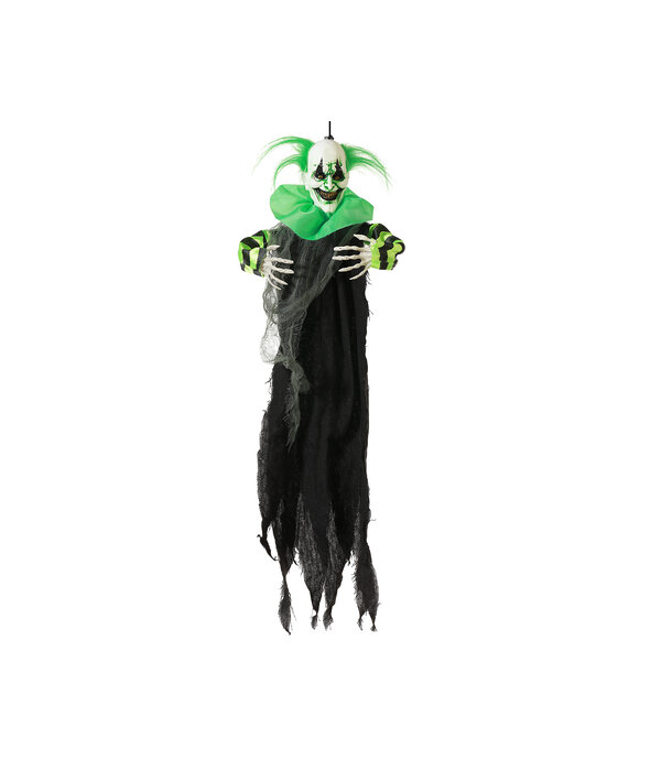 Hangende Halloween Clown Skelet 60cm
