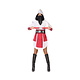 Samurai Ninja Outfit Dames Wit/Rood