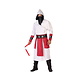 Samurai Ninja Outfit Heren Wit/Rood