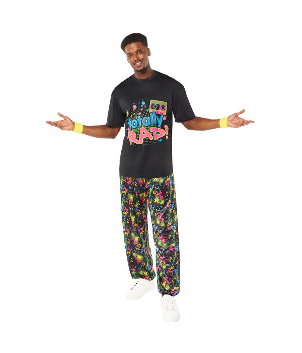 Totally Rad 80s Retro Kostuum Heren
