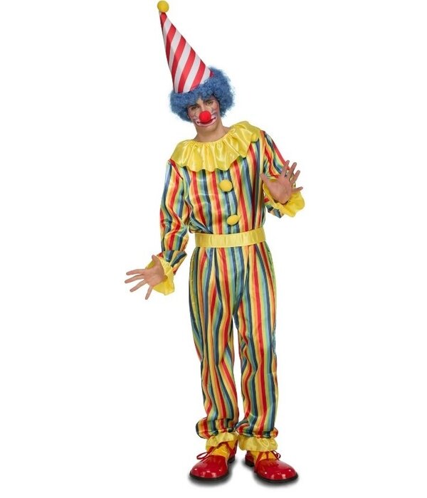 Gestreept Clown Kostuum Herman