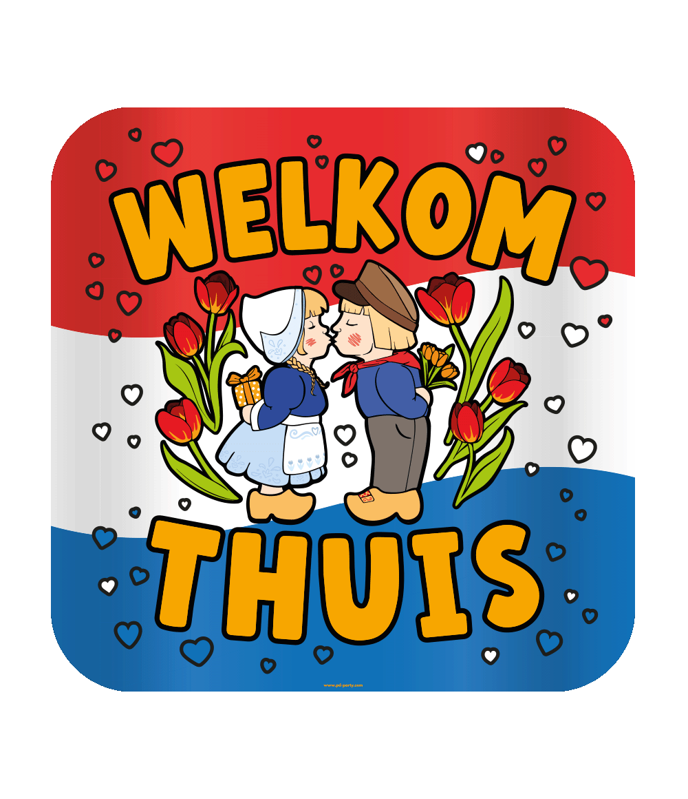 Huldeschild Welkom Thuis Cartoon Nederland