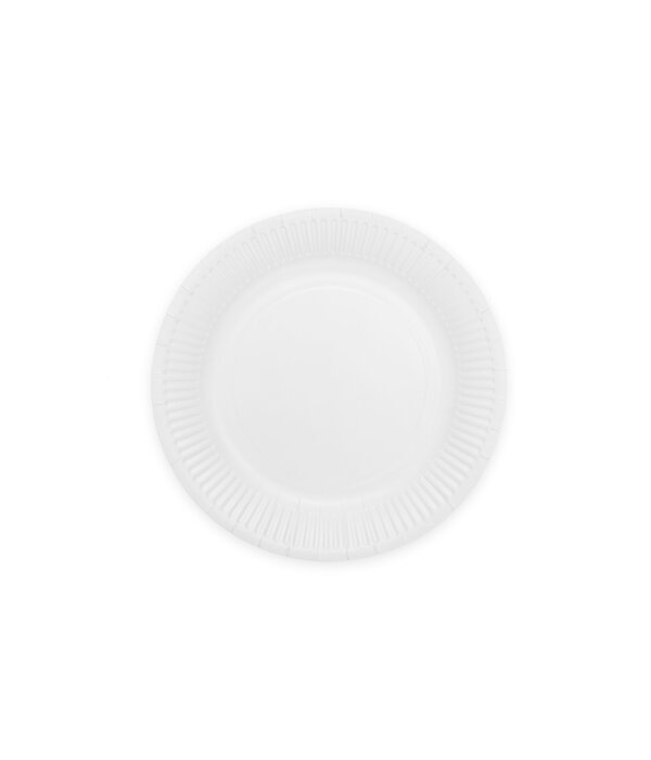 Witte Gebaksbordjes 18cm (8st)