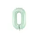 Cijferballon Lichtgroen 0 (72cm)