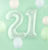 Cijferballon Lichtgroen 2 (72cm)