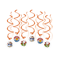 Hangdecoratie Swirl Welkom Thuis Cartoon Holland (12st)