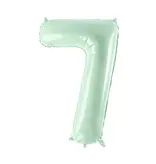 Cijferballon Lichtgroen 7 (72cm)