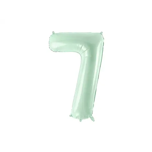 Cijferballon Lichtgroen 7 (72cm)