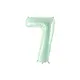 Cijferballon Lichtgroen 7 (72cm)