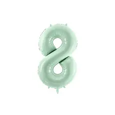 Cijferballon Lichtgroen 8 (72cm)