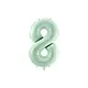 Cijferballon Lichtgroen 8 (72cm)