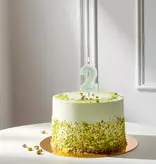 Verjaardagskaars Cijfer 2 Lichtgroen (6cm)
