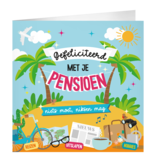 XL Wenskaart Geniet van je Pensioen Cartoon