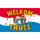 XXL Gevelvlag Welkom Thuis Cartoon Holland (150x90cm)