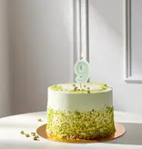 Verjaardagskaars Cijfer 9 Lichtgroen (6cm)