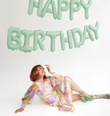 Happy Birthday Ballonnen set Lichtgroen