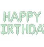 Happy Birthday Ballonnen set Lichtgroen