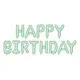 Happy Birthday Ballonnen set Lichtgroen