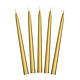 Dinerkaarsen Goud Metallic 24cm (10st)