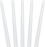 Dinerkaarsen Wit Mat 24cm (10st)