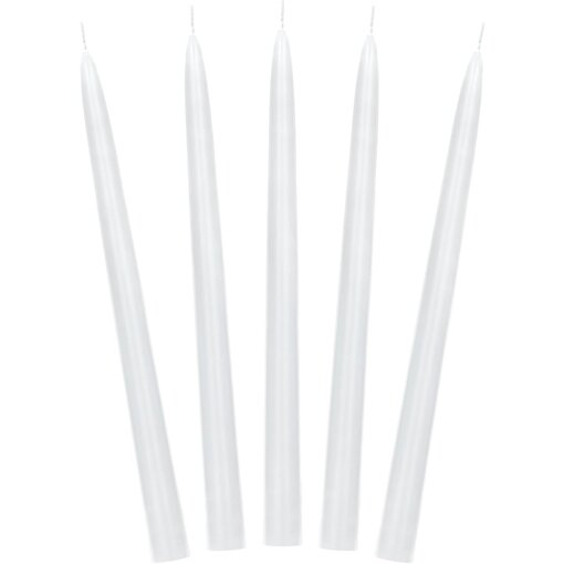 Dinerkaarsen Wit Mat 24cm (10st)