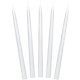 Dinerkaarsen Wit Mat 24cm (10st)