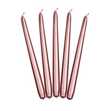 Dinerkaarsen Roségoud Metallic 24cm (10st)
