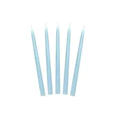 Dinerkaarsen Hemelsblauw Mat 24cm (10st)