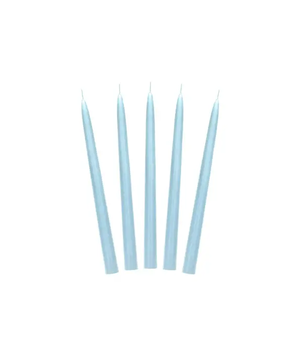 Dinerkaarsen Hemelsblauw Mat 24cm (10st)