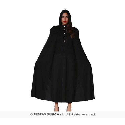 Zwarte Cape Halloween Budget met Capuchon