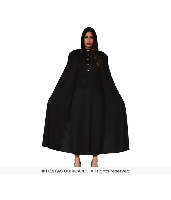 Zwarte Cape Halloween Budget met Capuchon
