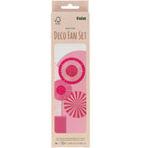 Deco Waaier Set Perfect Pink (3st)