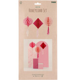 Honeycomb Set Perfect Pink 3-Delig