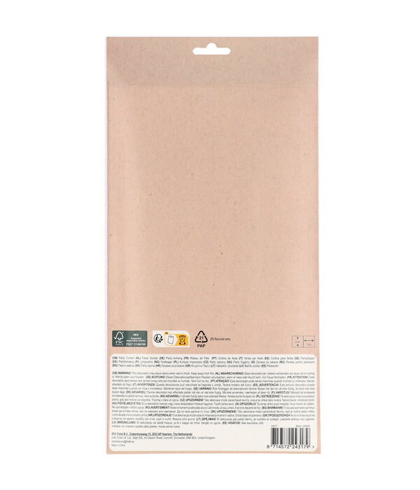 Feestgordijn Perfect Pink (2x1m)