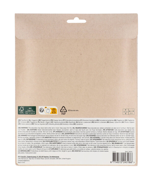 Vlaggenlijn Bold Blue (6m)