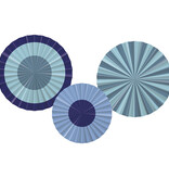 Deco Waaier Set Bold Blue (3st)