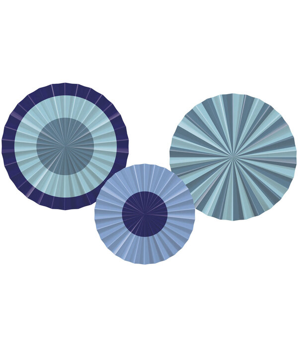 Deco Waaier Set Bold Blue (3st)