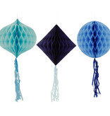 Honeycomb Set Bold Blue 3-Delig