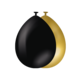 Classy Ballonnen set Goud/Zwart (10st)