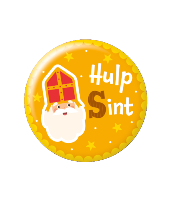 Button klein Hulp Sint Cartoon Vigo