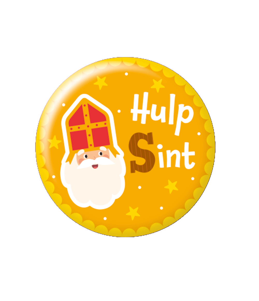 Button klein Hulp Sint Cartoon Vigo