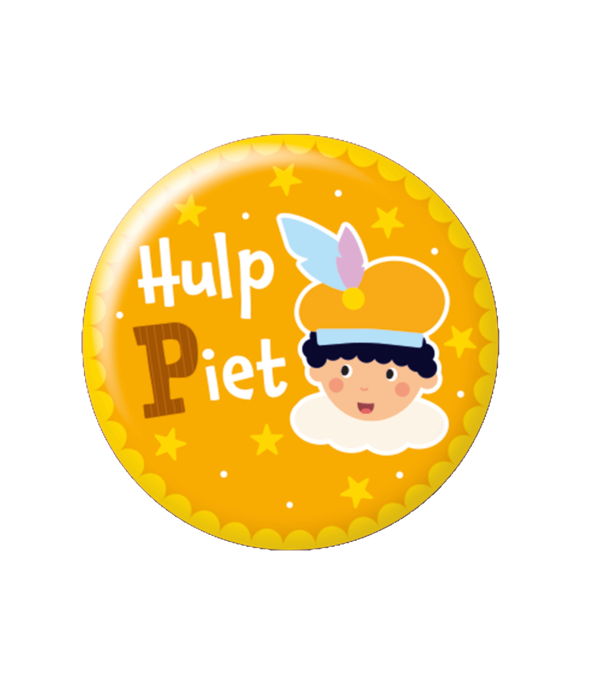 Button klein Hulp Piet Cartoon Vigo