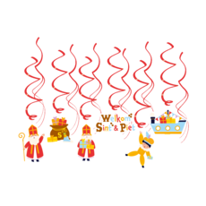 Hangdecoratie Swirls Welkom Sint & Piet Vigo (12st)