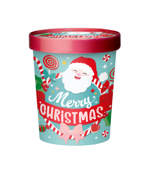 Snoep Bucket Merry Christmas Cartoon