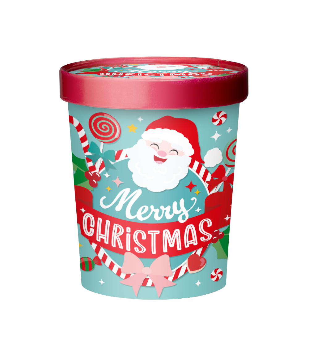 Snoep Bucket Merry Christmas Cartoon