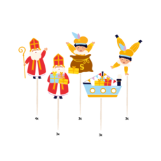 Cocktail Prikkers Sinterklaas Cartoon Vigo (16st)