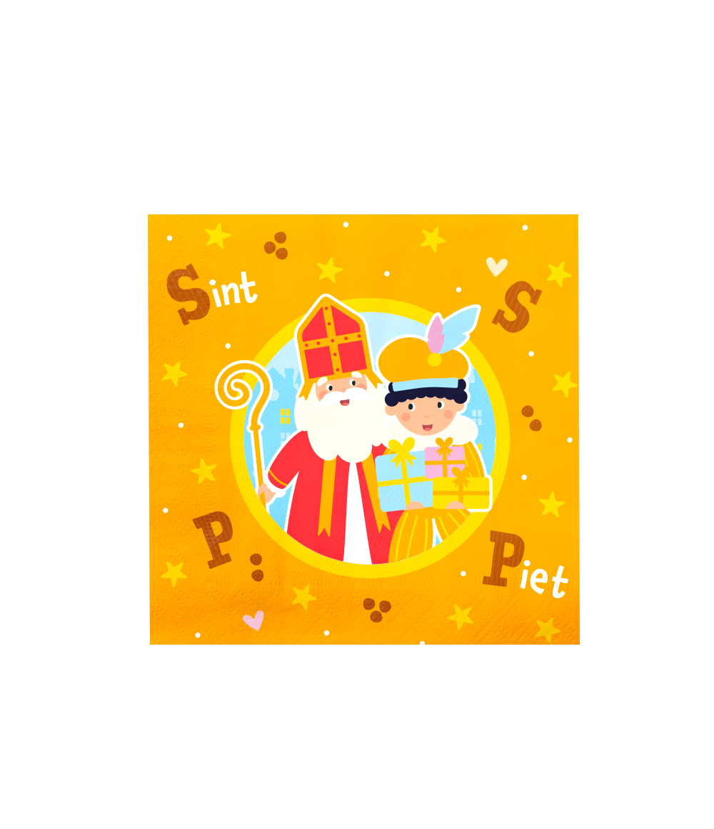 Sinterklaas Servetten 16st - 16x16cm