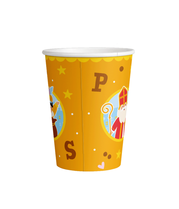 Bekers Sint & Piet Cartoon Vigo (8st)